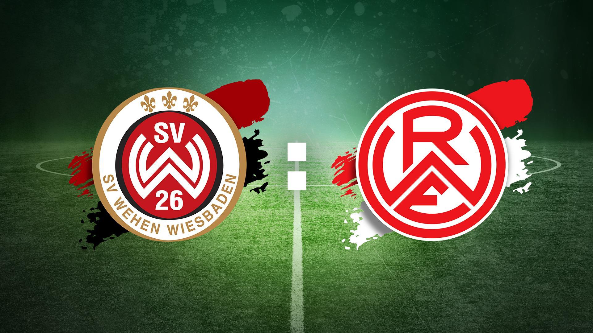 Werbegrafik 3. Liga mit Logos für das Tipico Topspiel Wehen Wiesbaden gegen Rot-Weiß Essen